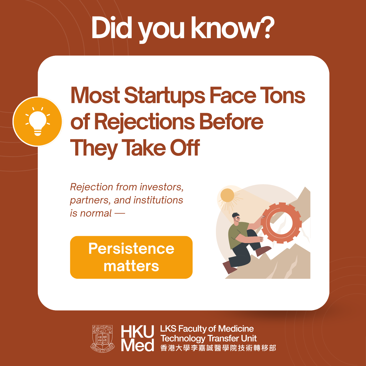【TTU LinkedIn Series】🎥 Startup Fun Fact 4 – Most Startups Face Tons of Rejections Before They Take Off 🎥