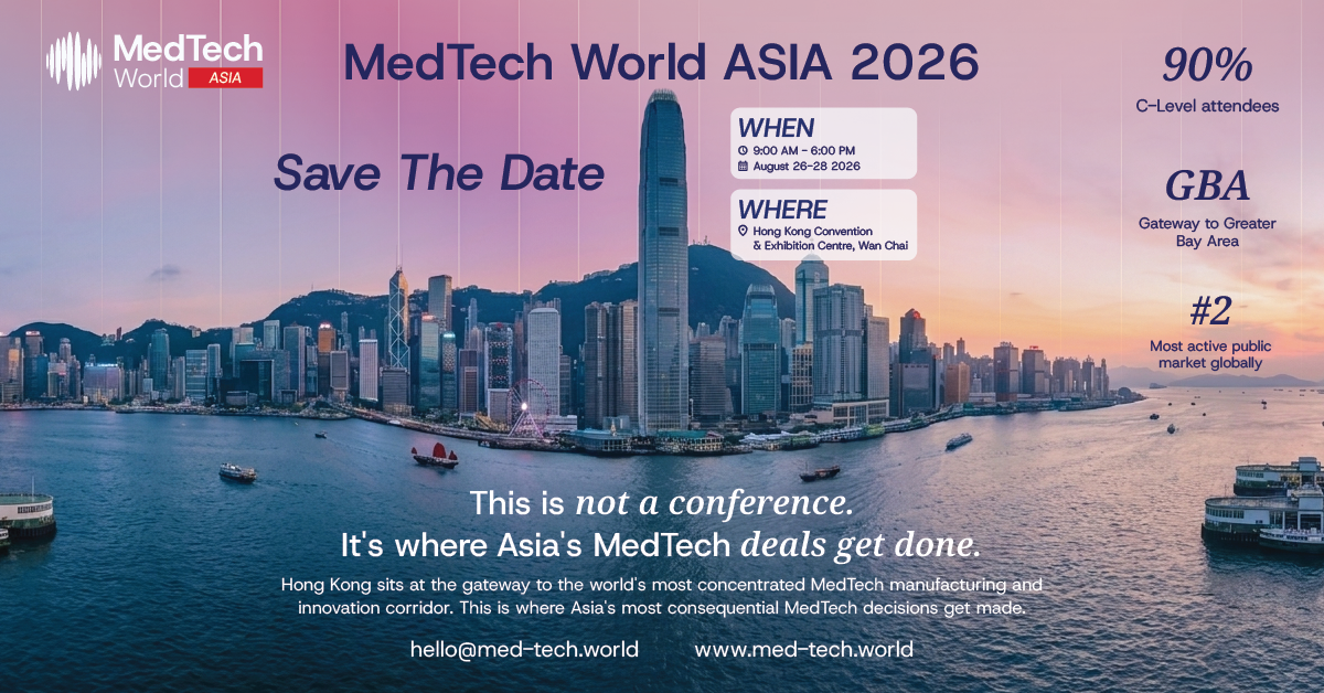 MedTech World ASIA 2026 (26-28 August 2026, HKCEC)